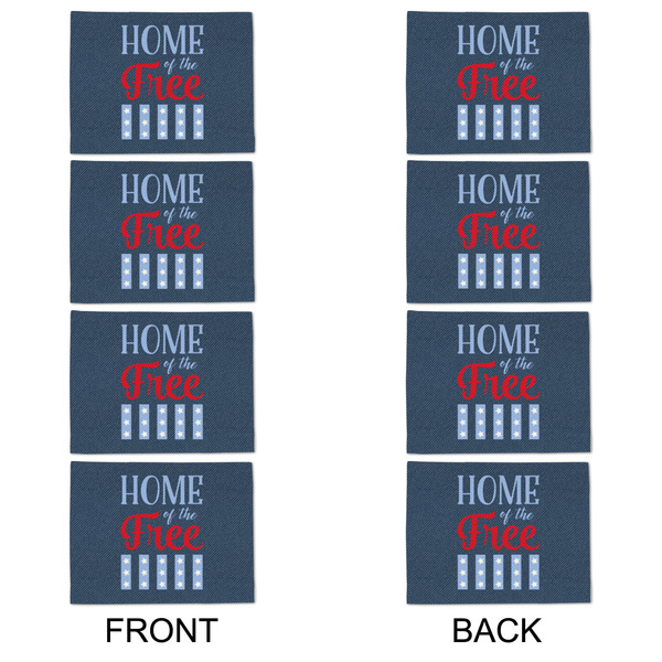 American Quotes Linen Placemat - APPROVAL Set of 4 (double sided)