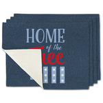 American Quotes Single-Sided Linen Placemat - Set of 4