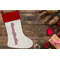 American Quotes Linen Stocking w/Red Cuff - Flat Lay (LIFESTYLE)