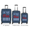 American Quotes Luggage Bags all sizes - With Handle