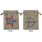 American Quotes Medium Burlap Gift Bag - Front and Back
