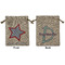 American Quotes Medium Burlap Gift Bag - Front & Back