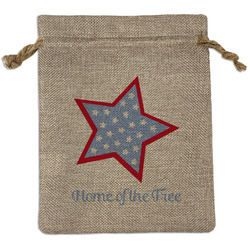 American Quotes Burlap Gift Bag