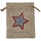 American Quotes Medium Burlap Gift Bag - Front