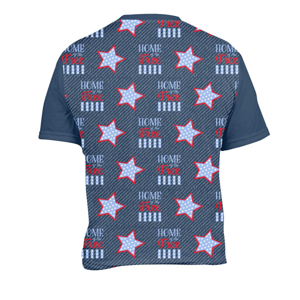 American Quotes Men's Crew Neck T Shirt Medium - Back