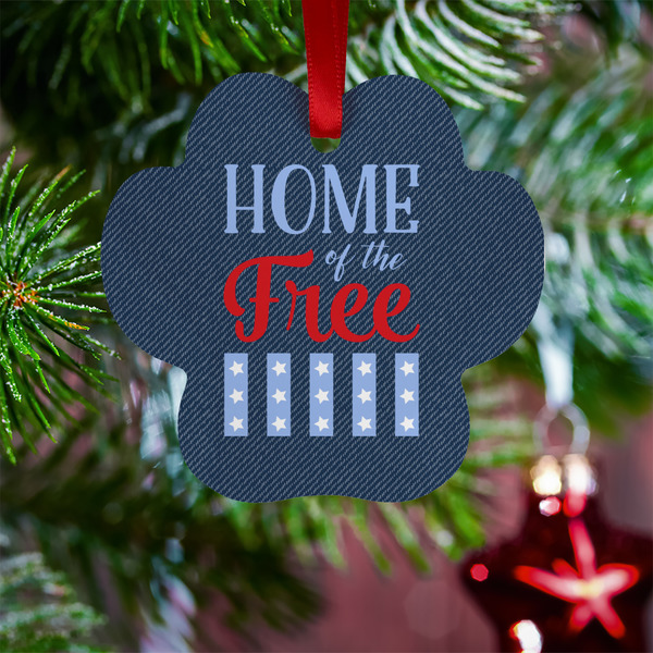 American Quotes Metal Paw Ornament - Lifestyle