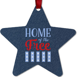 American Quotes Metal Star Ornament - Double Sided