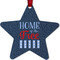 American Quotes Metal Star Ornament - Front