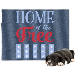 American Quotes Dog Blanket - Large (Personalized)