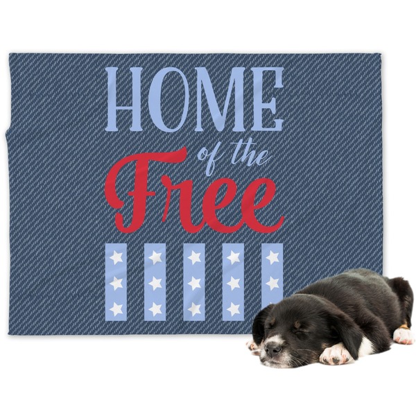 Custom American Quotes Dog Blanket - Regular (Personalized)