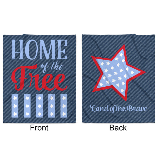 American Quotes Minky Blanket - 50"x60" - Double Sided - Front & Back