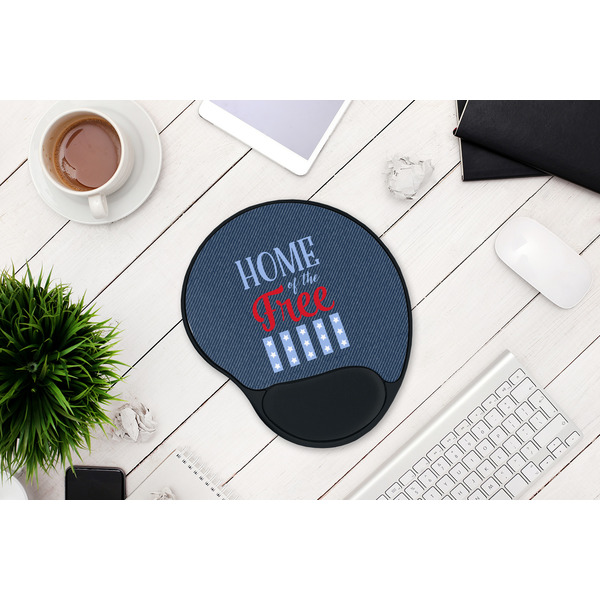 American Quotes Mouse Pad with Wrist Rest - LIFESYTLE 1