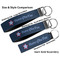 American Quotes Multiple Key Ring comparison sizes