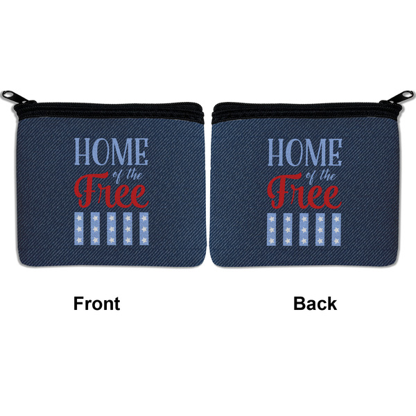 American Quotes Neoprene Coin Purse - Front & Back (APPROVAL)