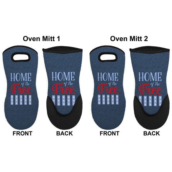 American Quotes Neoprene Oven Mitt - Set of 2 - Approval