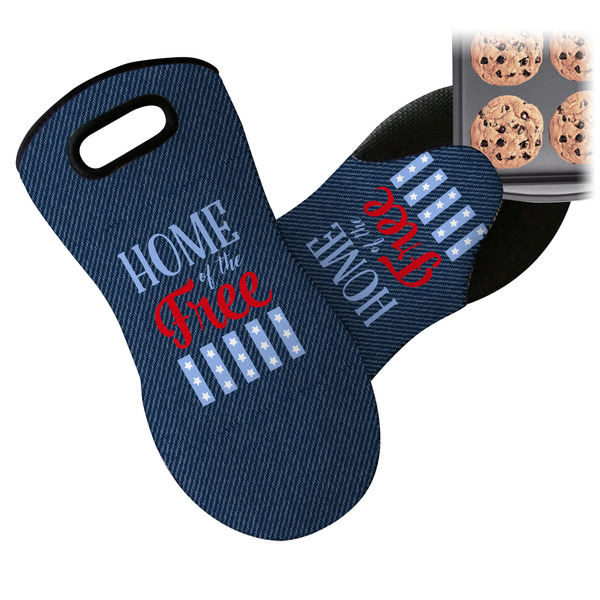 American Quotes Neoprene Oven Mitt