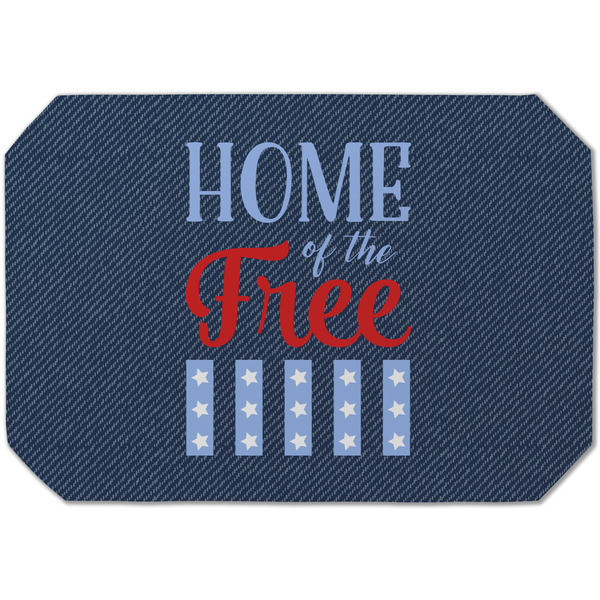 Custom American Quotes Dining Table Mat - Octagon (Single-Sided)