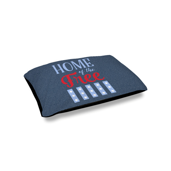 Custom American Quotes Outdoor Dog Bed - Small