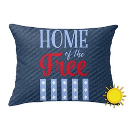 American Quotes Outdoor Throw Pillow (Rectangular) (Personalized)