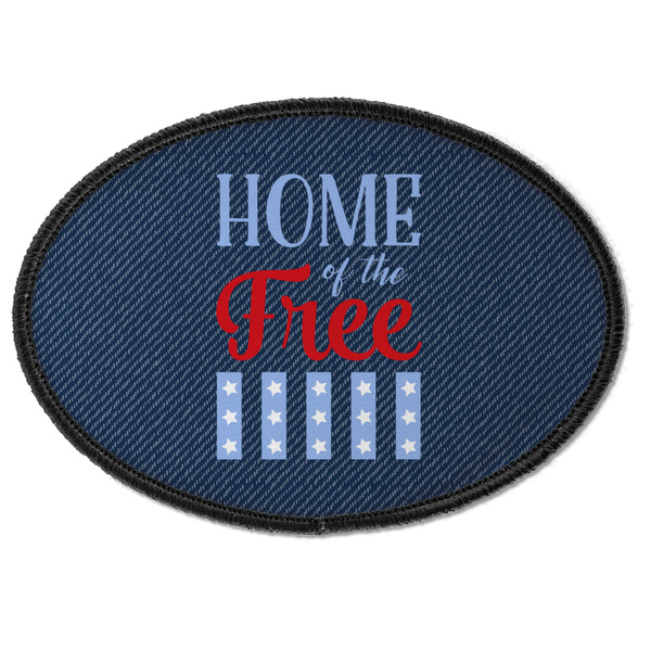 Custom American Quotes Iron On Oval Patch