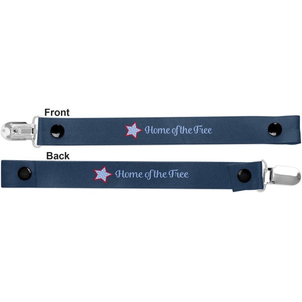 American Quotes Pacifier Clip - Front and Back