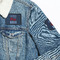 American Quotes Patches Lifestyle Jean Jacket Detail