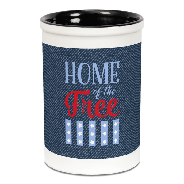 American Quotes Pencil Holder - Black