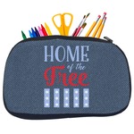 American Quotes Neoprene Pencil Case - Medium
