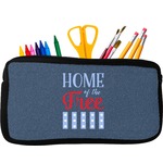 American Quotes Neoprene Pencil Case - Small