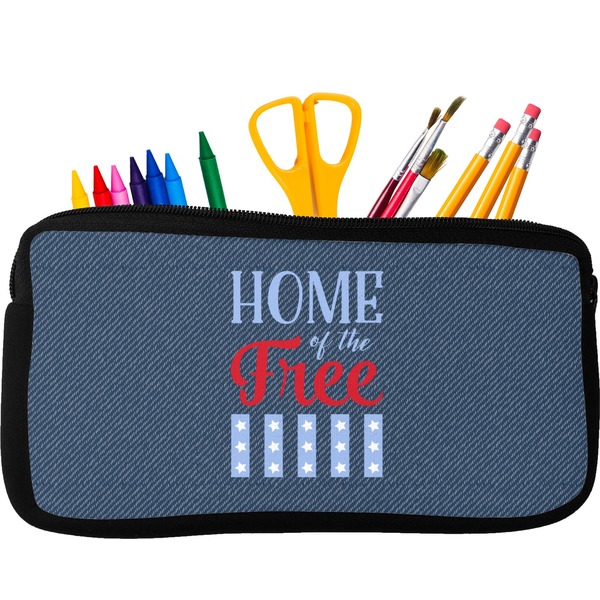 Custom American Quotes Neoprene Pencil Case