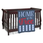 American Quotes Baby Blanket (Double Sided) (Personalized)