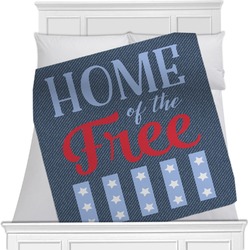 American Quotes Minky Blanket - Toddler / Throw - 60"x50" - Single Sided