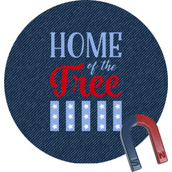 American Quotes Round Fridge Magnet