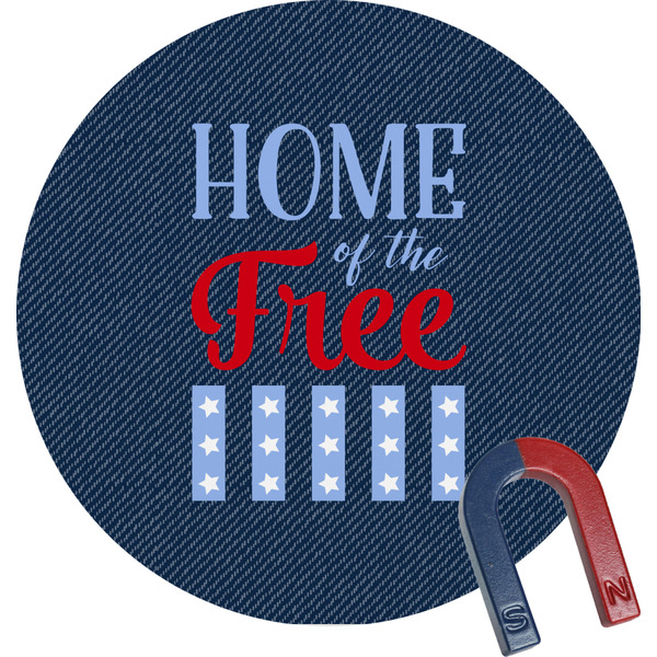 Custom American Quotes Round Fridge Magnet