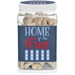 American Quotes Dog Treat Jar (Personalized)