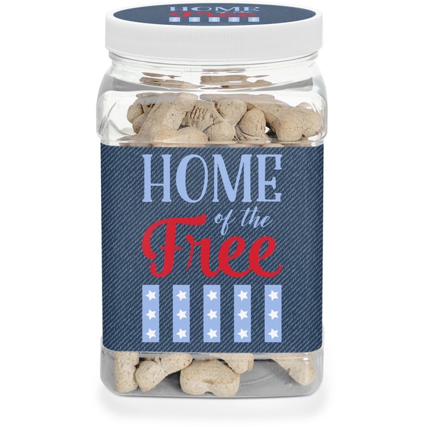 Custom American Quotes Dog Treat Jar