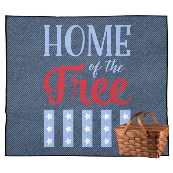 Custom American Quotes Outdoor Picnic Blanket