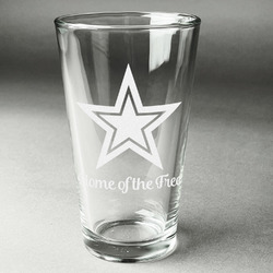 American Quotes Pint Glass - Engraved