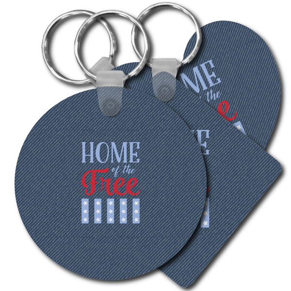 Custom American Quotes Plastic Keychain