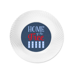 American Quotes Plastic Party Appetizer & Dessert Plates - 6"