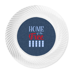 American Quotes Plastic Party Dinner Plates - 10"