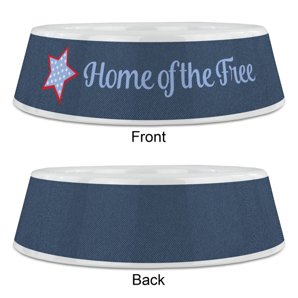 American Quotes Plastic Pet Bowls - Large - APPROVAL