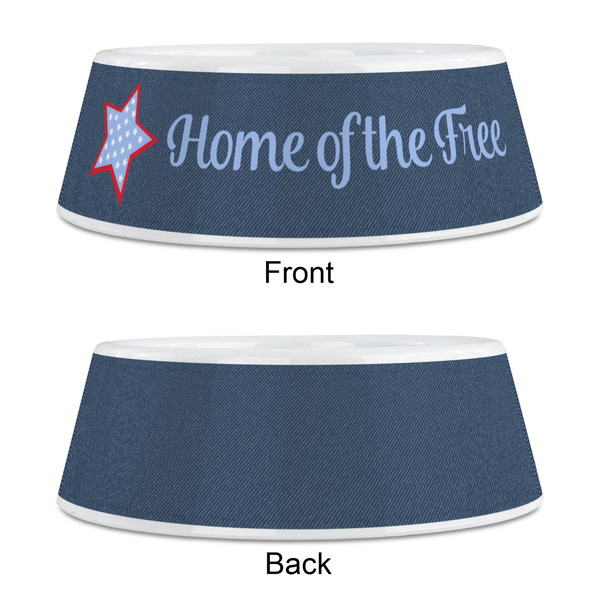 American Quotes Plastic Pet Bowls - Medium - APPROVAL