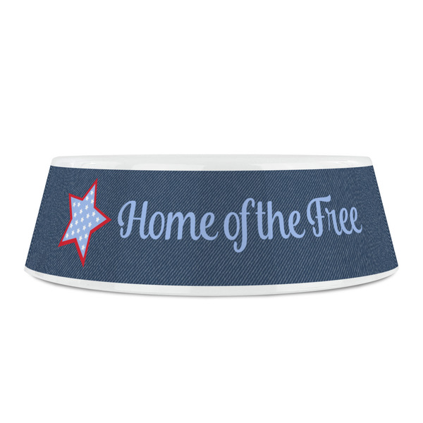 American Quotes Plastic Pet Bowls - Small - FRONT