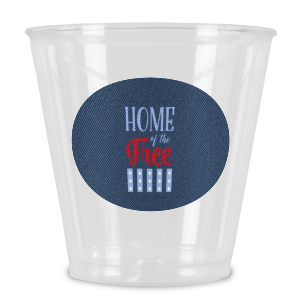 Custom American Quotes Plastic Shot Glass