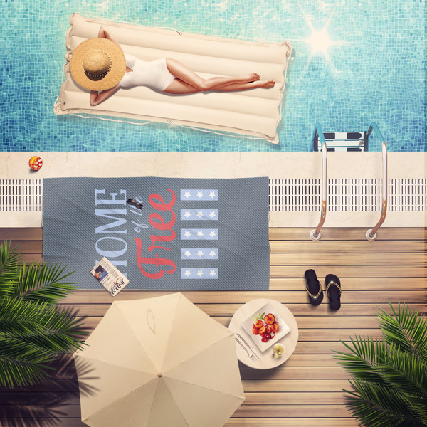 American Quotes Pool Towel Lifestyle