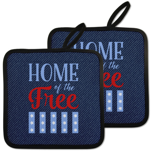 Custom American Quotes Pot Holders - Set of 2