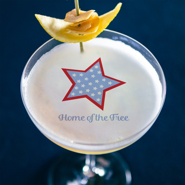 American Quotes Printed Drink Topper - XLarge - In Context