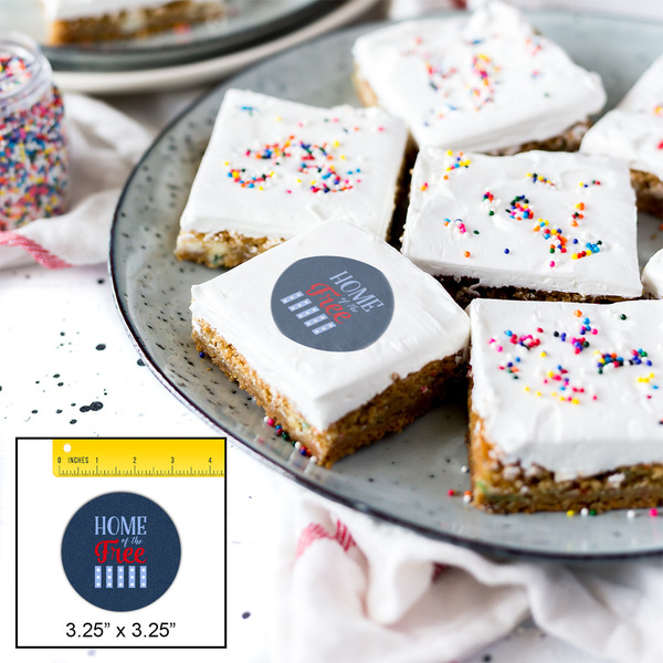 American Quotes Printed Icing Circle - Large - In Context