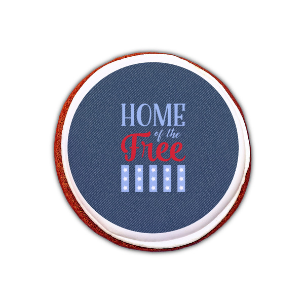 American Quotes Printed Icing Circle - XSmall - On Cookie